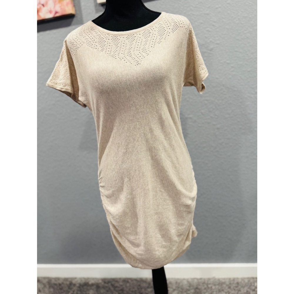 Motherhood Maternity Top, Size S, Beige NEW